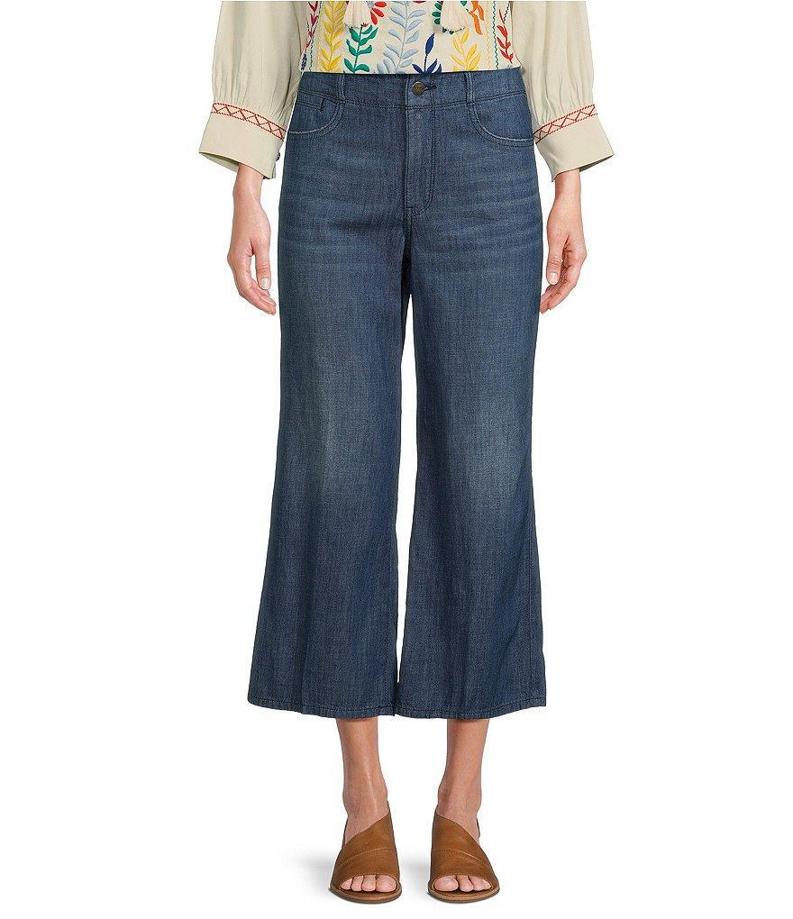 NYDJ Wide Leg Cropped Jeans Product Image