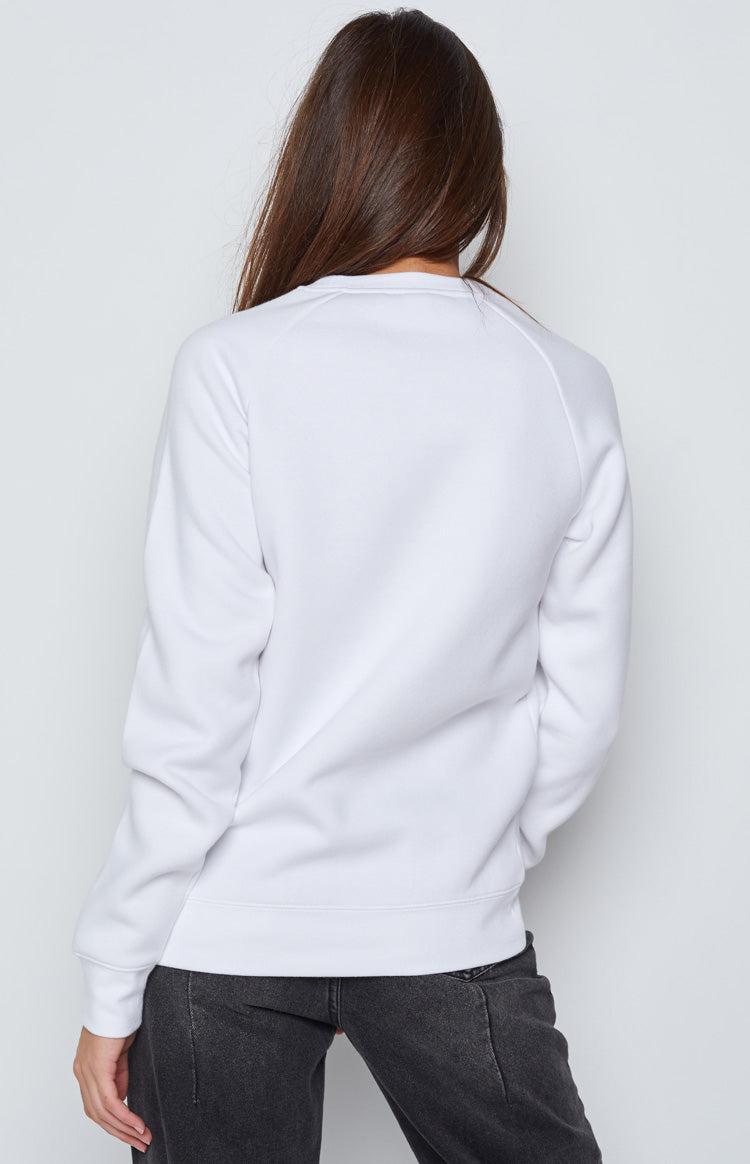 BB Run Club White Sweater Product Image