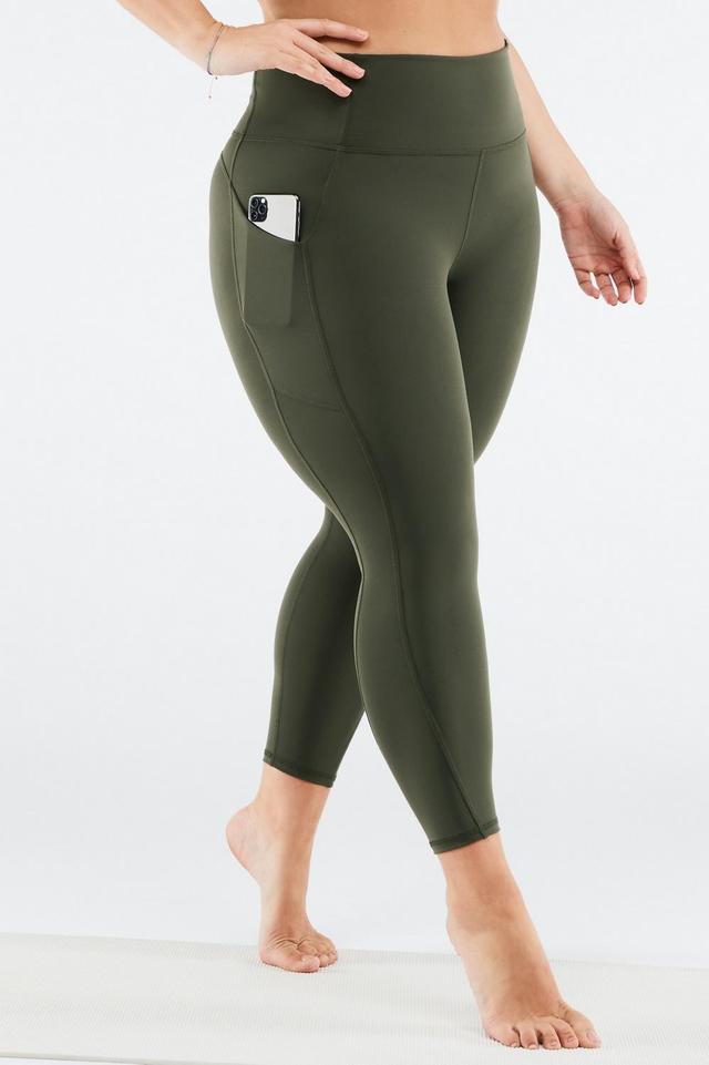 Fabletics Oasis High-Waisted 7/8 Legging Womens green plus Size 4X Product Image