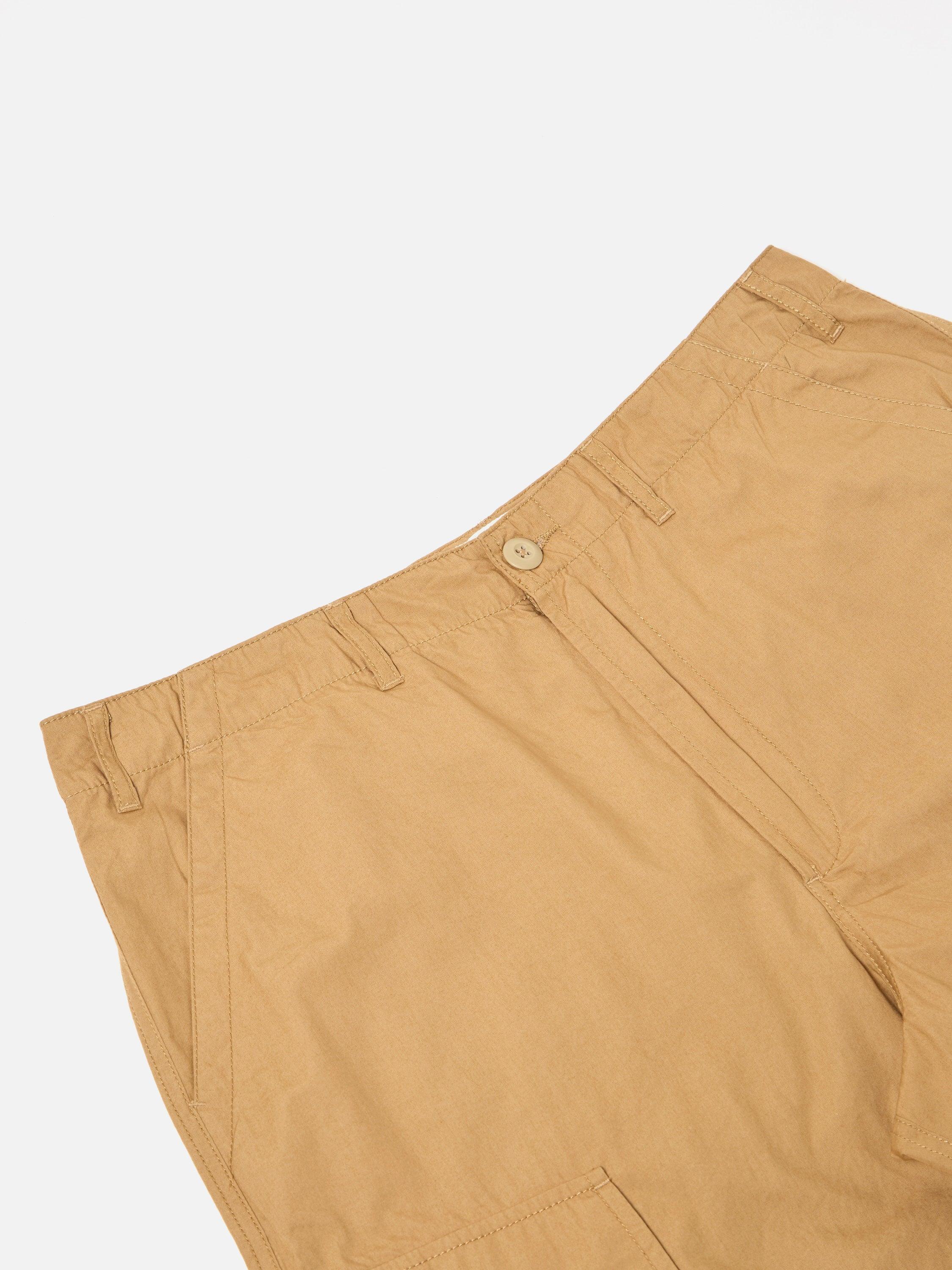 Universal Works MW Cargo Short in Sand Broad Cloth Product Image