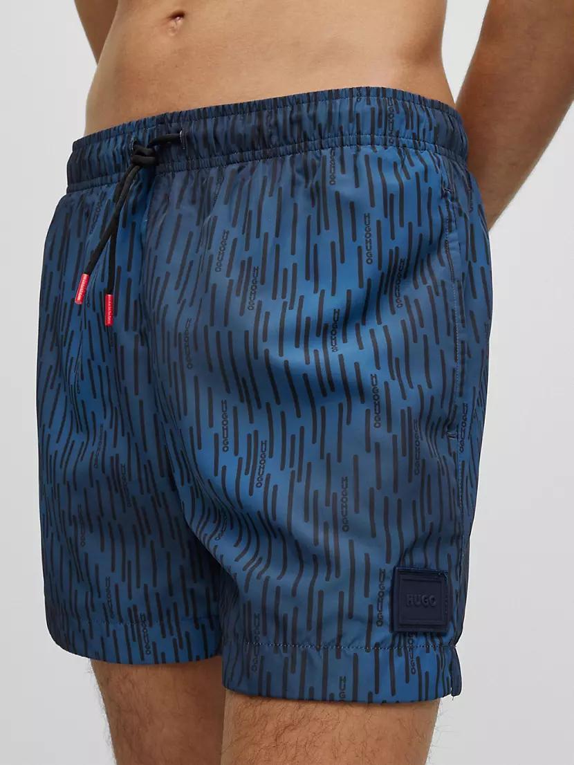 Quick-Drying Swim Shorts With Signature Print Product Image