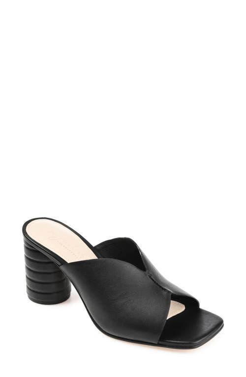 Journee Signature Karah Sculpted Ribbed Block Heel Sandal Product Image