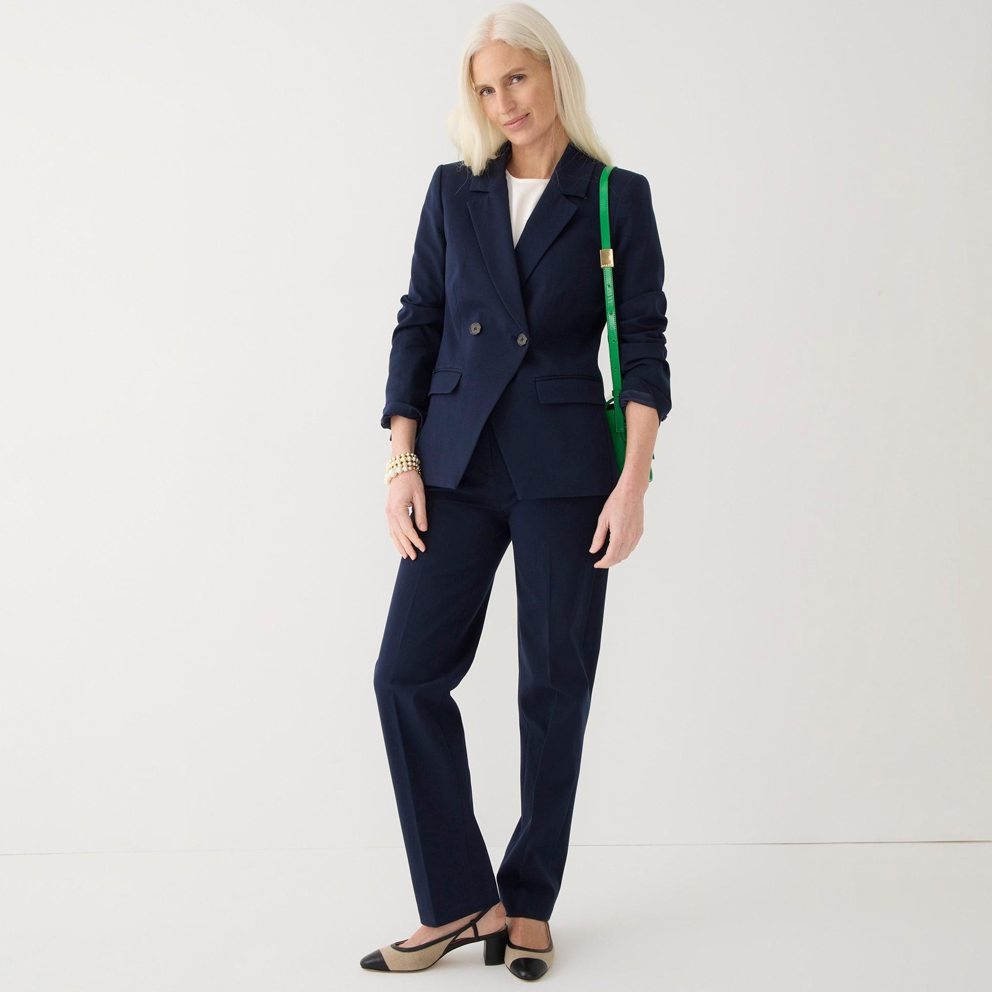 Devon blazer in bi-stretch cotton blend Product Image