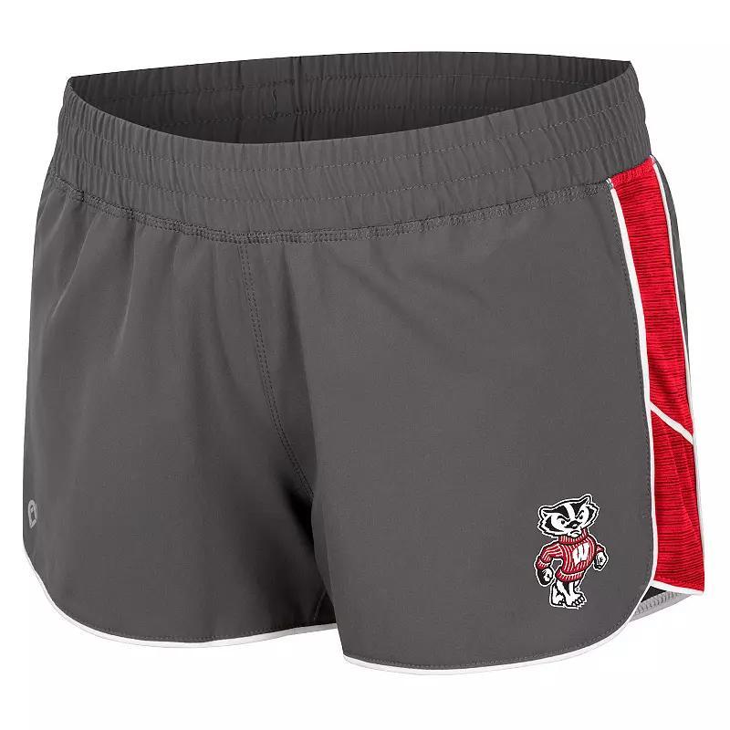 Womens Wisconsin Badgers Pull The Switch Running Shorts Product Image