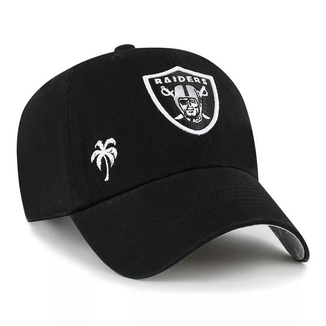 Womens 47 Black Las Vegas Raiders Confetti Icon Clean Up Adjustable Hat Product Image