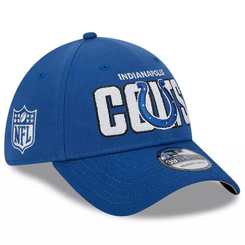 Mens New Era Royal Indianapolis Colts 2023 NFL Draft 39THIRTY Flex Hat Product Image