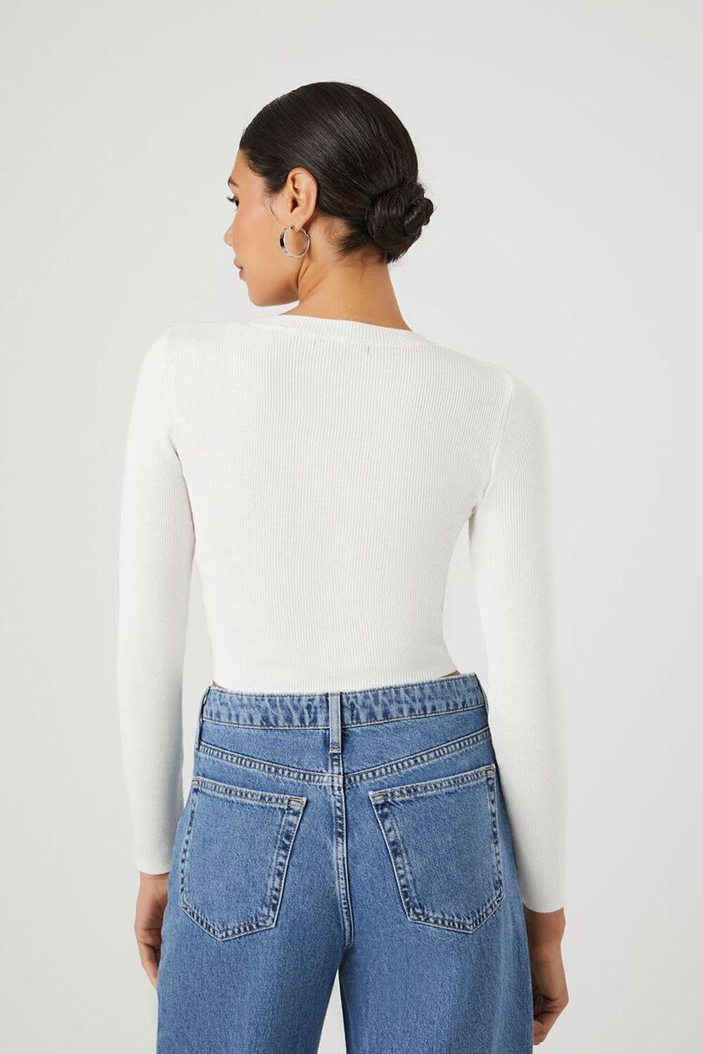 Ribbed Knit Cropped Sweater | Forever 21 Product Image