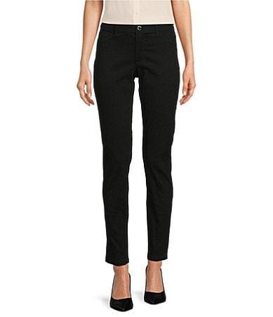 Calvin Klein Stretch Twill 4-Pocket Mid Rise Straight Leg Ankle Pants Product Image