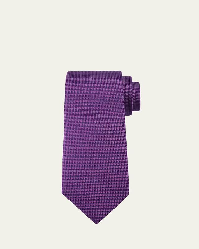 Mens Micro-Diamond Silk Tie Product Image