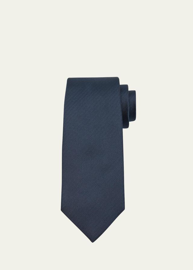 Mens Herringbone Silk Tie Product Image