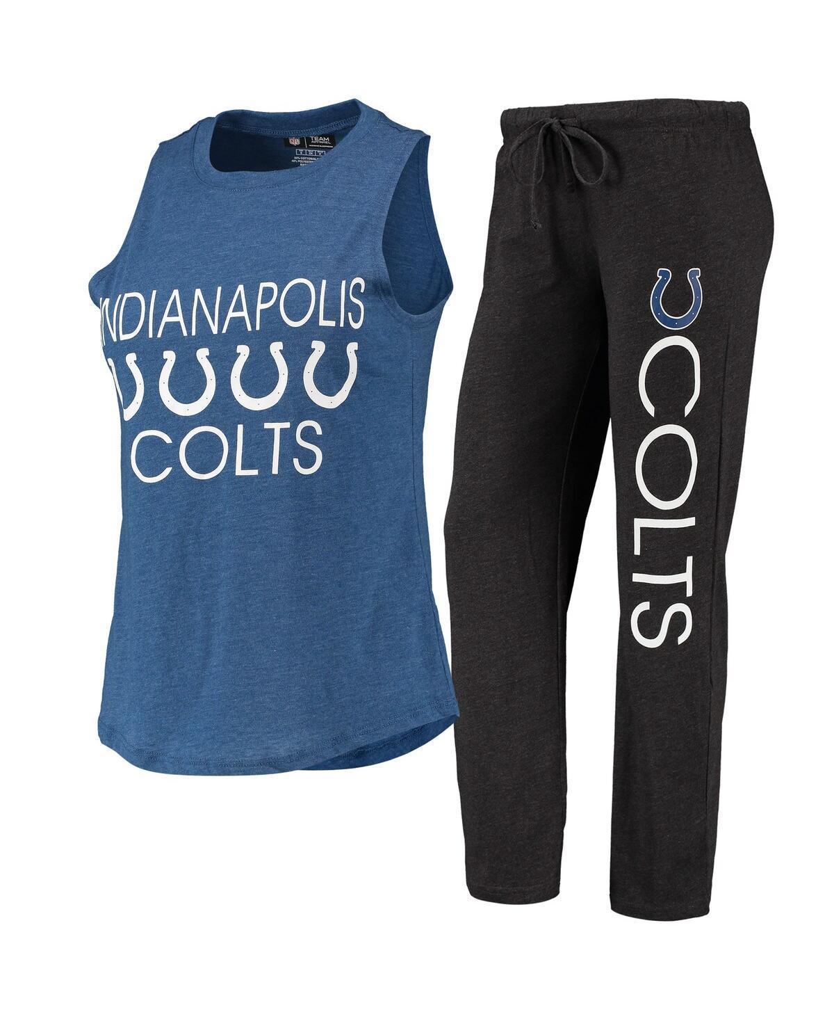 Womens Concepts Sport /Royal Indianapolis Colts Muscle Tank Top & Pants Sleep Set Product Image