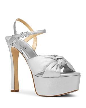 Michael Kors Womens Elena Ankle Strap Knotted Platform Sandals Product Image