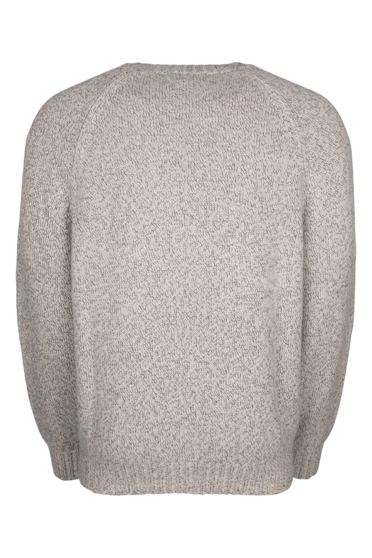 Men's Mouline Cashmere Crewneck Sweater In Grey Product Image