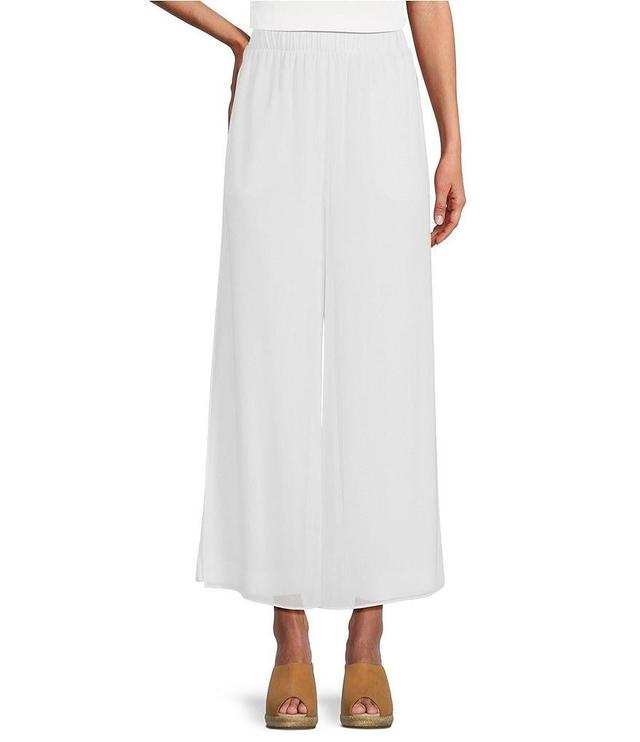 IC Collection Chiffon Layered Open Side Wide-Leg Pull-On Pants Product Image