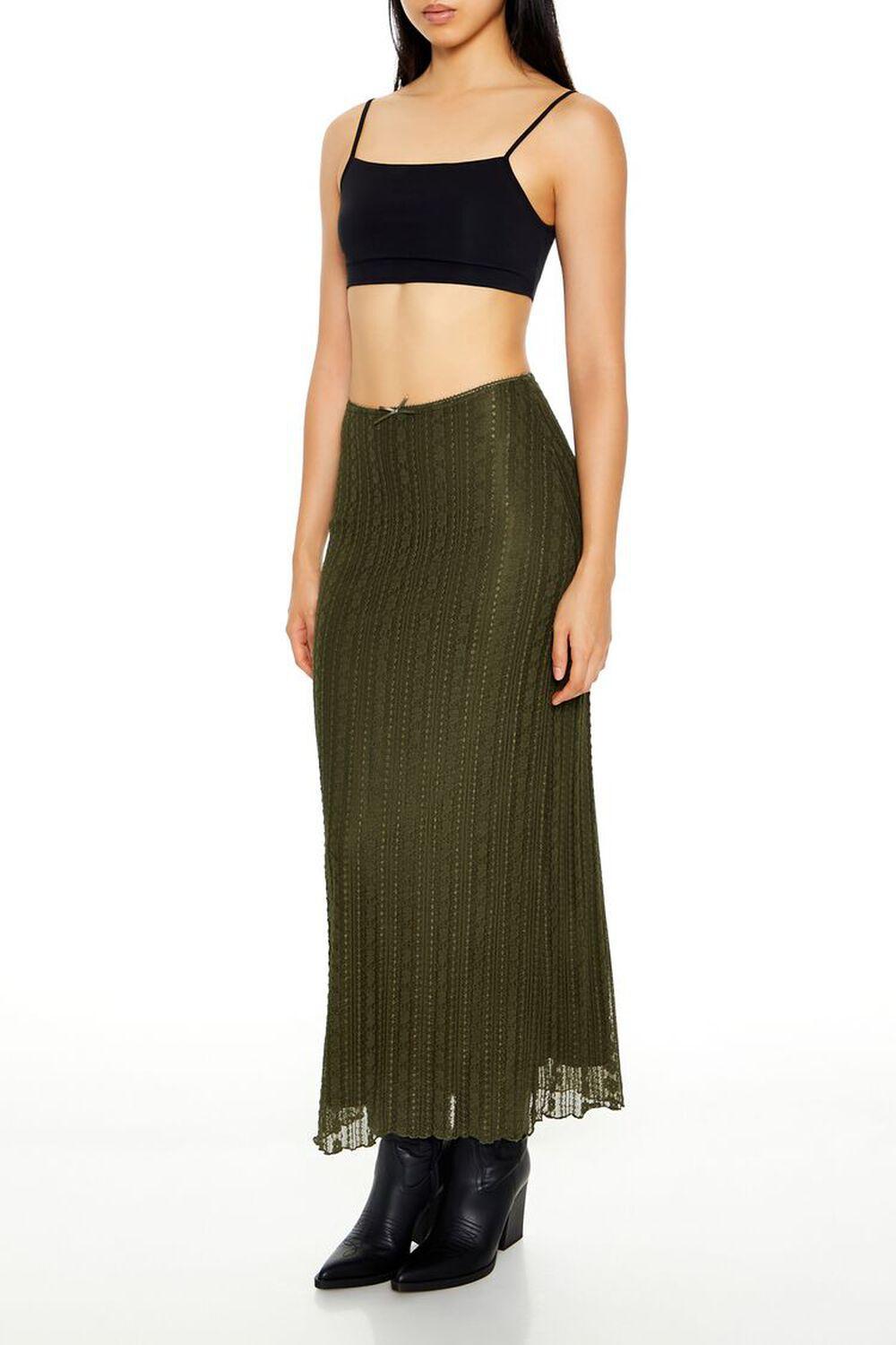 Lace Maxi Column Skirt | Forever 21 Product Image