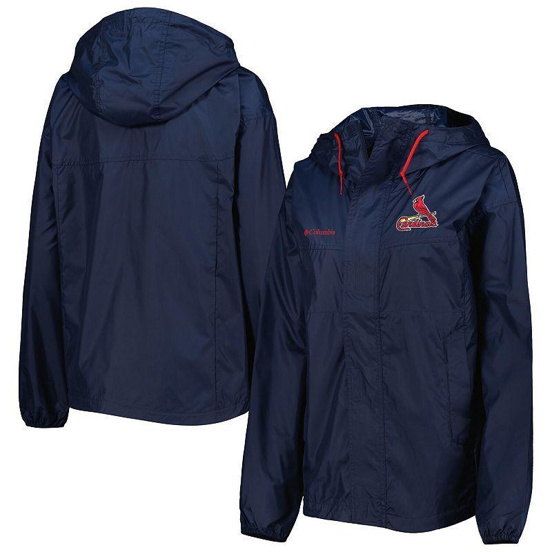 Womens Columbia Navy St. Louis Cardinals Flash Challenger Windbreaker Jacket Product Image