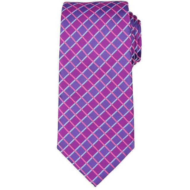 Mens Bespoke Patterned Tie, Pink Bruthus Product Image