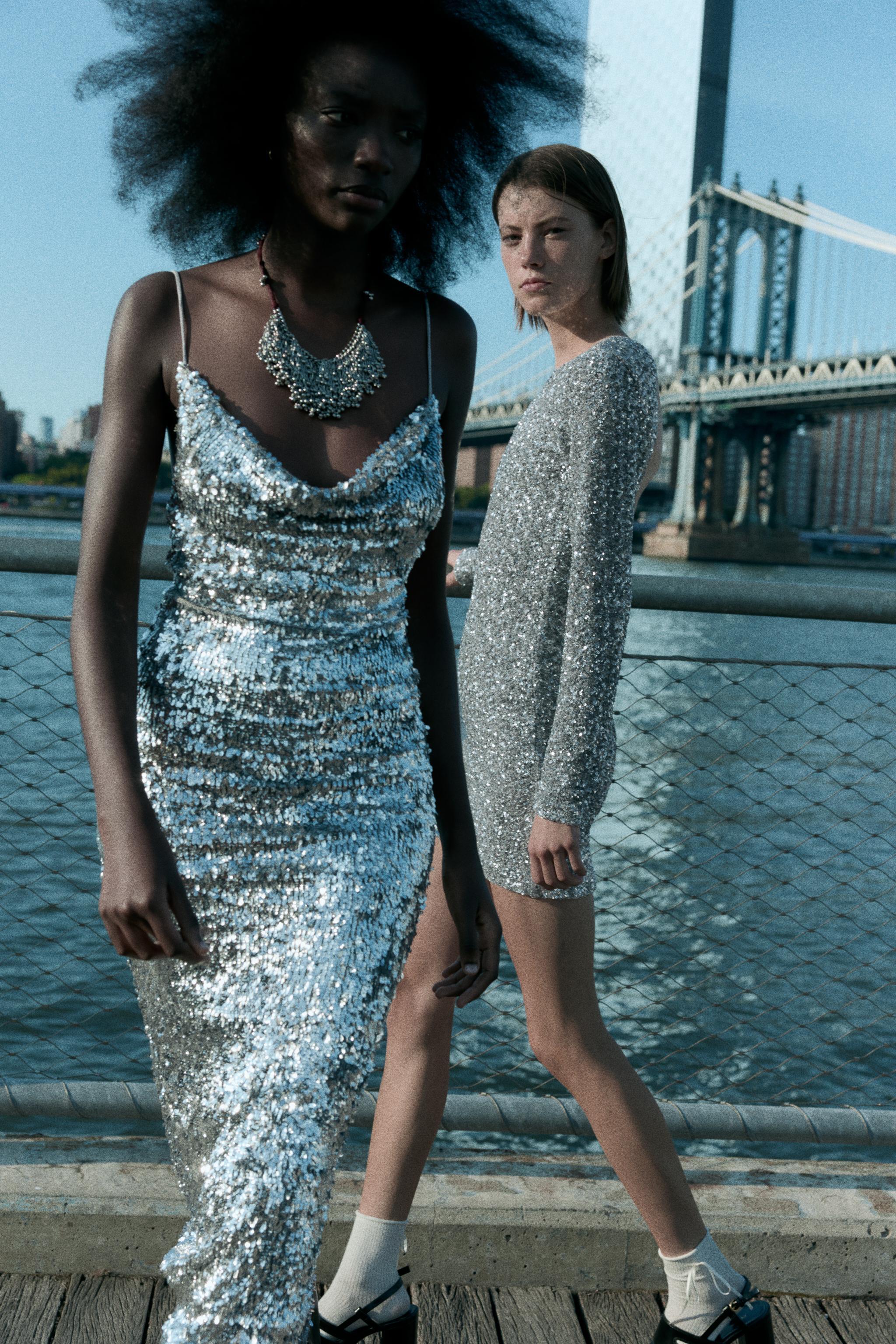 SEQUIN MIDI DRESS Product Image