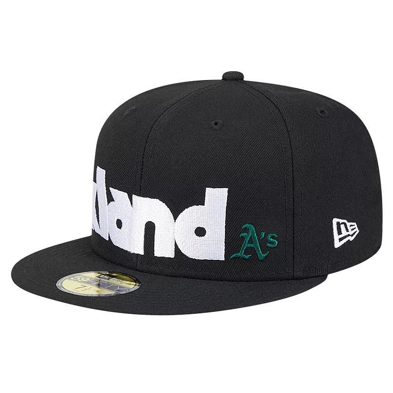 Mens New Era Oakland Athletics Checkered Undervisor 59FIFTY Fitted Hat Product Image