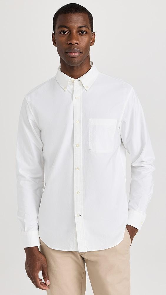 Club Monaco Long Sleeve Solid Oxford Shirt | Shopbop Product Image