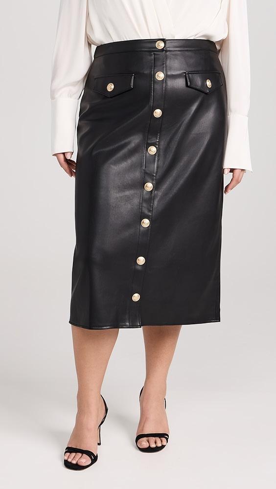 L'AGENCE Milann Midi Skirt | Shopbop Product Image