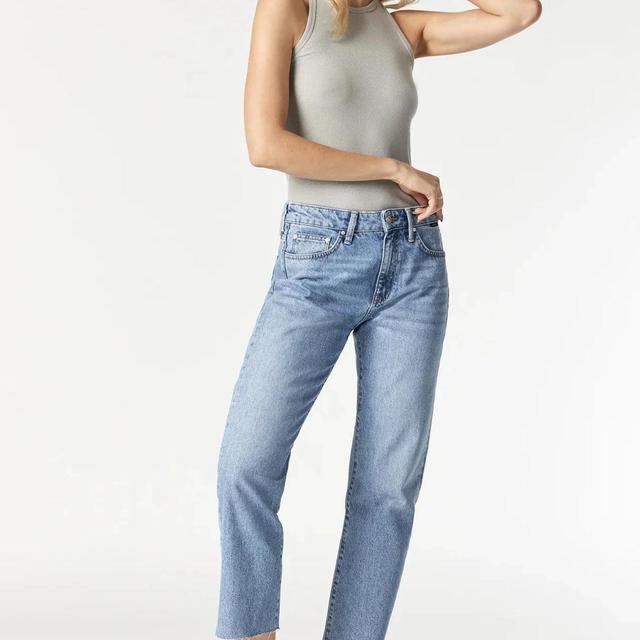 New York Straight Leg Jeans - Lt Feather Brushed Blue Product Image