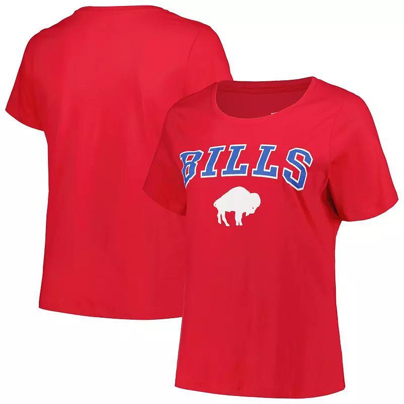 Womens Fanatics Branded Buffalo Bills Arch Over Logo Plus Size T-Shirt Product Image