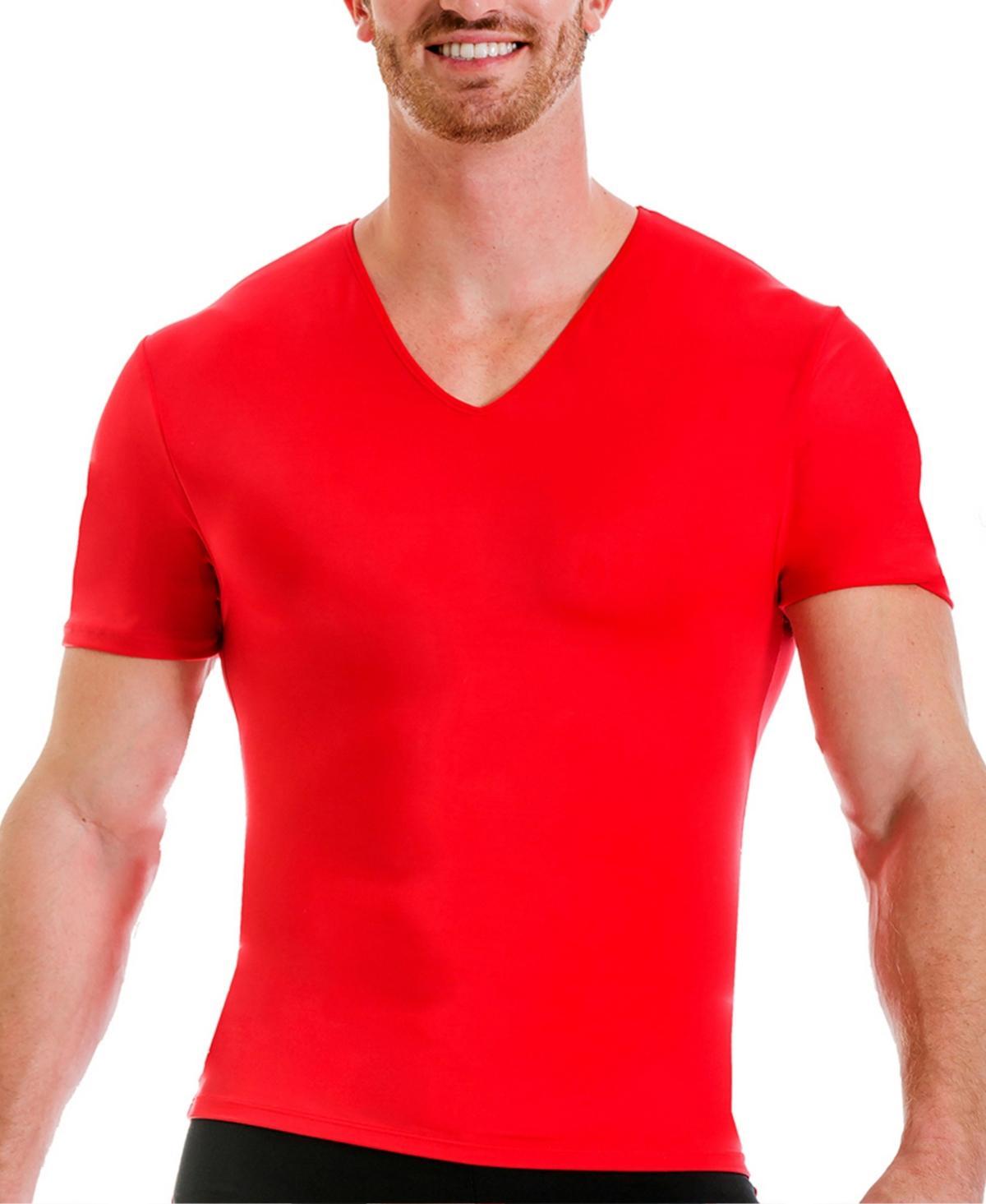 Instaslim Mens Compression Activewear Short Sleeve V-Neck T-shirt Product Image