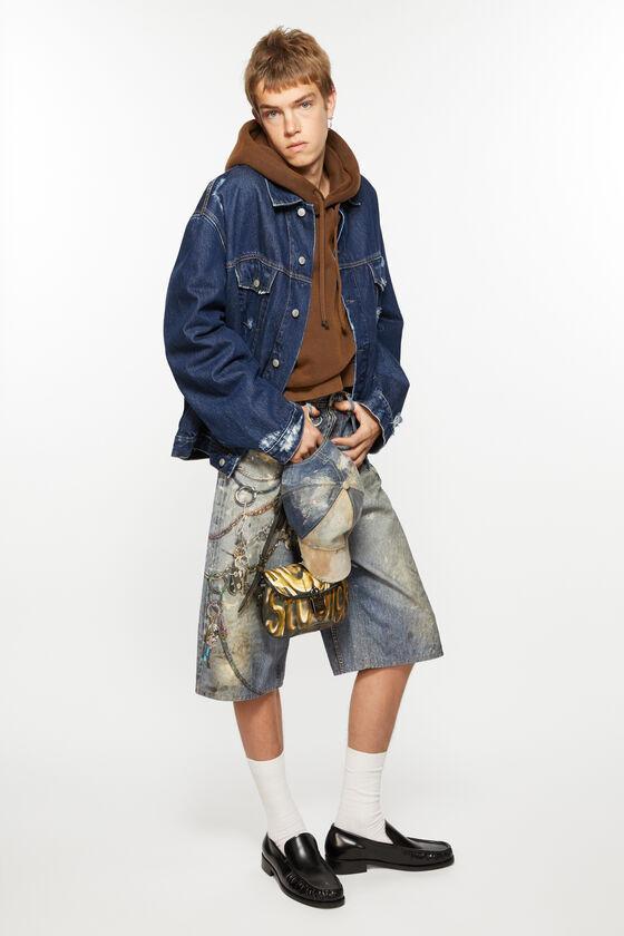 Distressed denim jacket - Relaxed fit Product Image