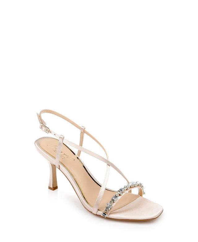 Jewel Badgley Mischka Womens Alexis Crisscross Strap Evening Sandals Product Image