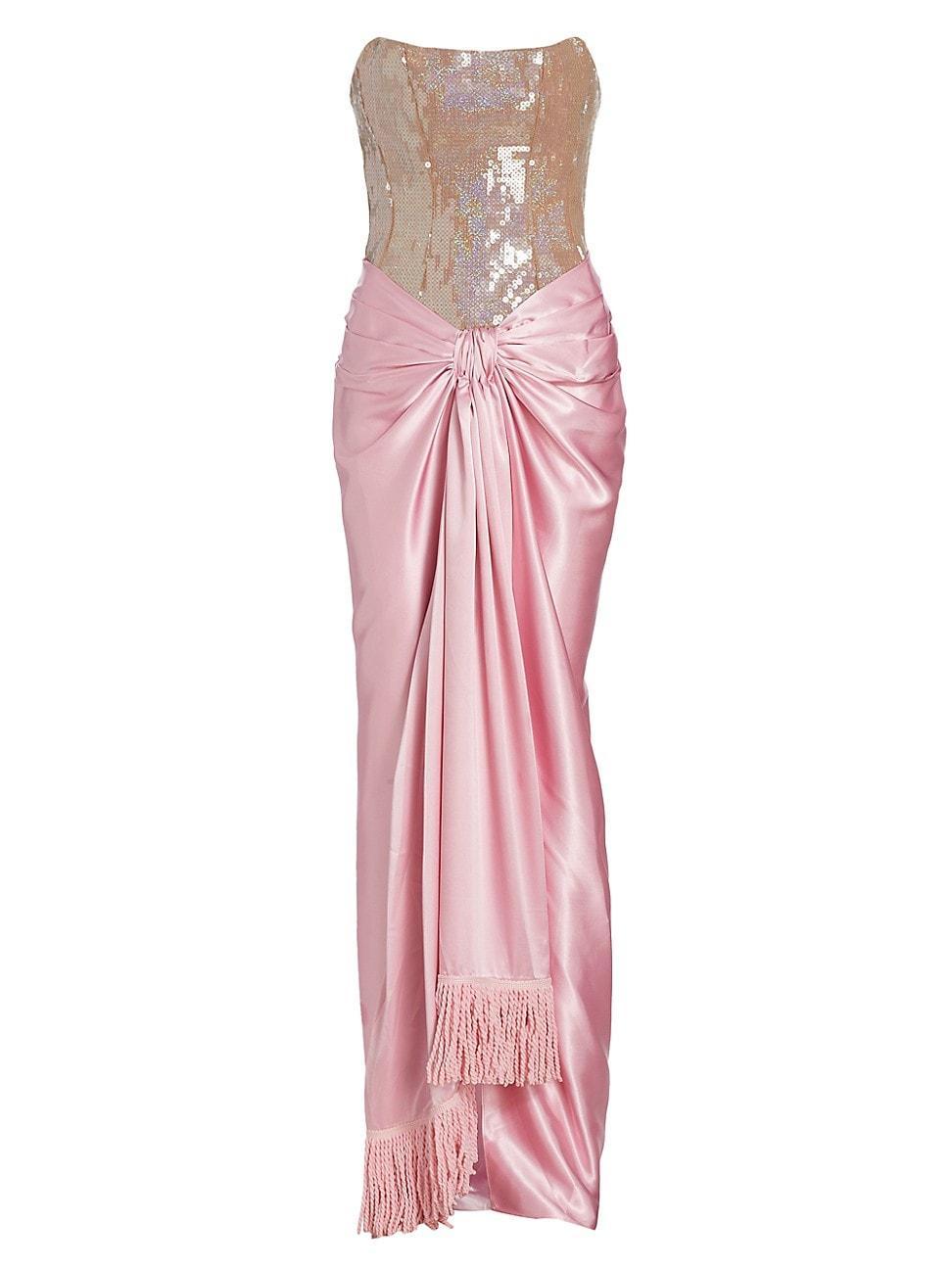 Womens Gina Sequin-Embellished Gown Product Image