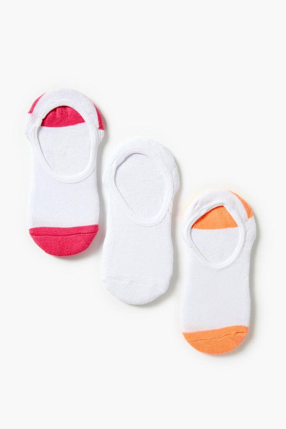 Ribbed No-Show Sock Set - 3 Pack | Forever 21 Product Image