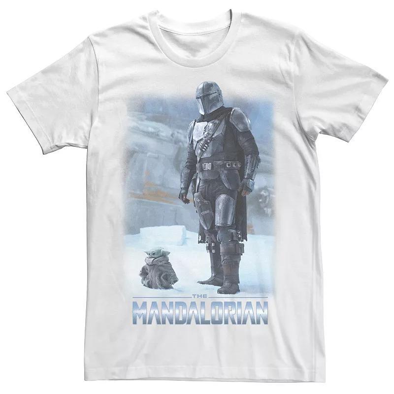 Big & Tall Star Wars: The Mandalorian & The Child Icy Portrait R12 Tee, Mens Product Image