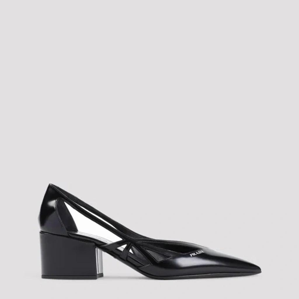 PRADA Black Leather Pumps Product Image