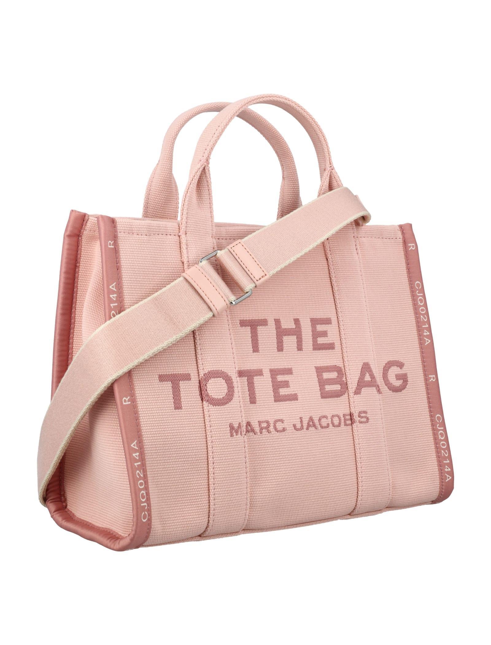 MARC JACOBS The Jacquard Medium Tote Bag In Pink Product Image