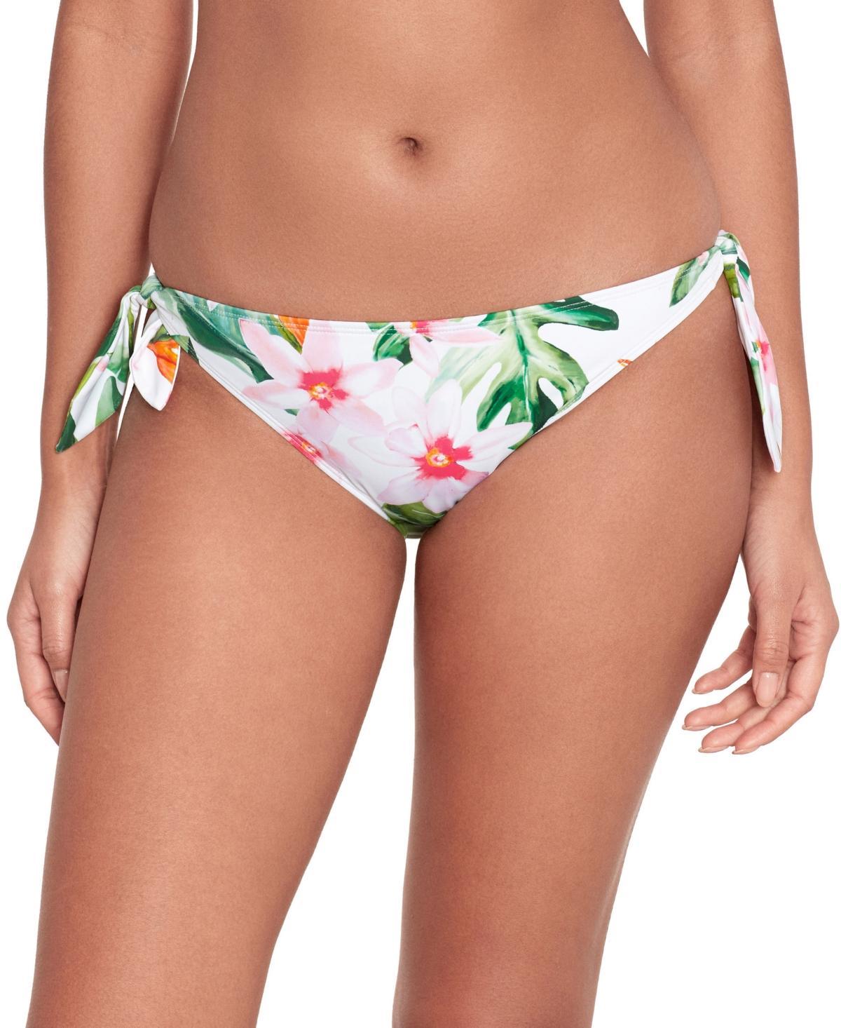 Lauren Ralph Lauren Womens Side-Tie Floral-Print Hipster Bikini Bottoms Product Image