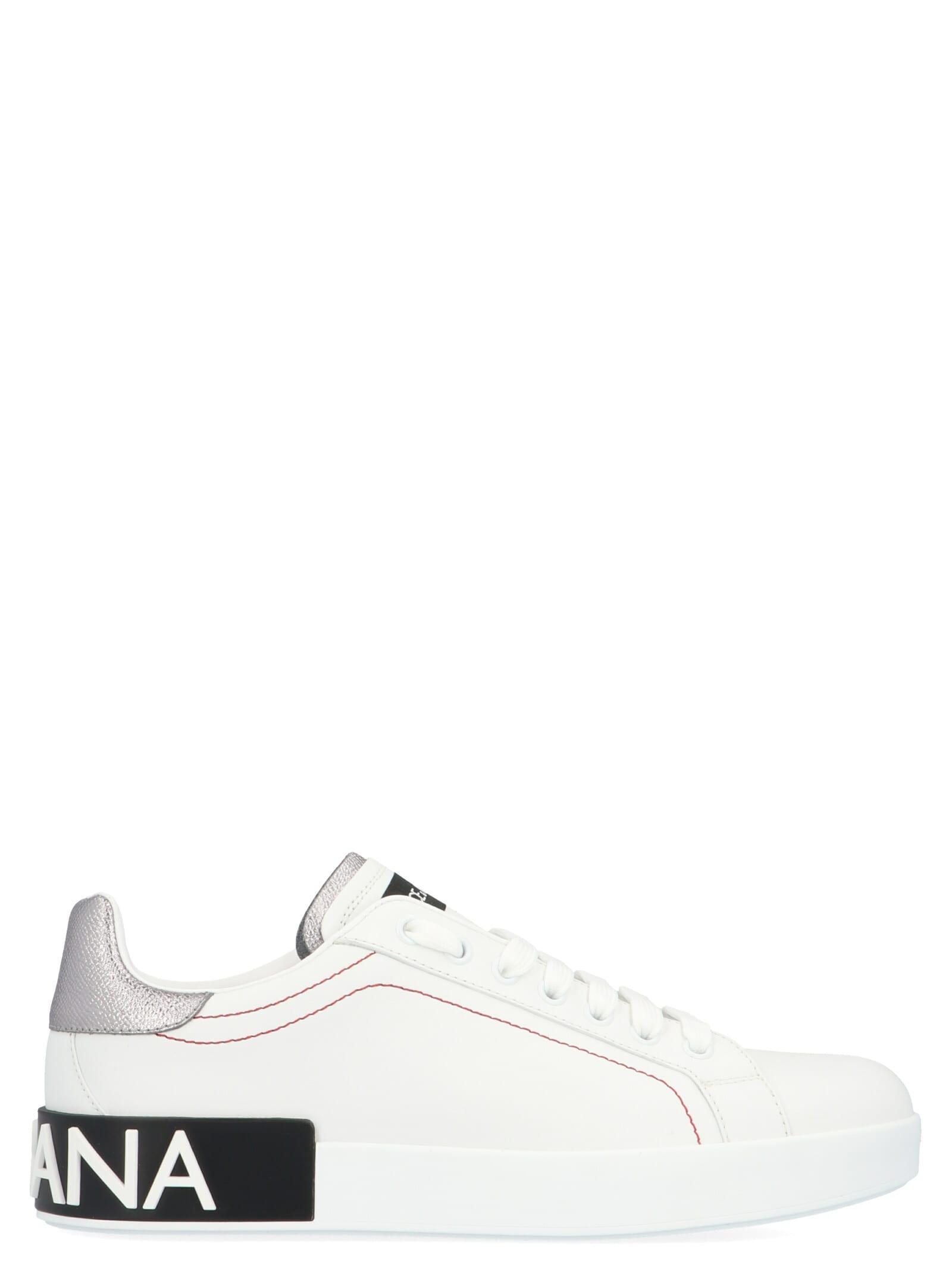 Portofino Sneaker In Bianco Argento Product Image