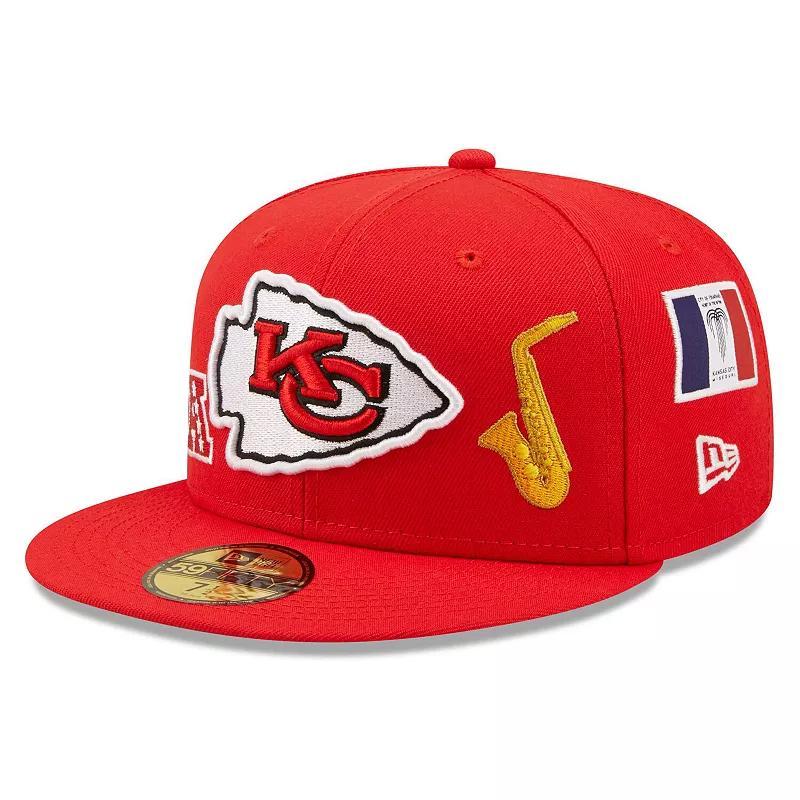 Mens New Era Kansas City Chiefs Team Local 59FIFTY Fitted Hat Product Image