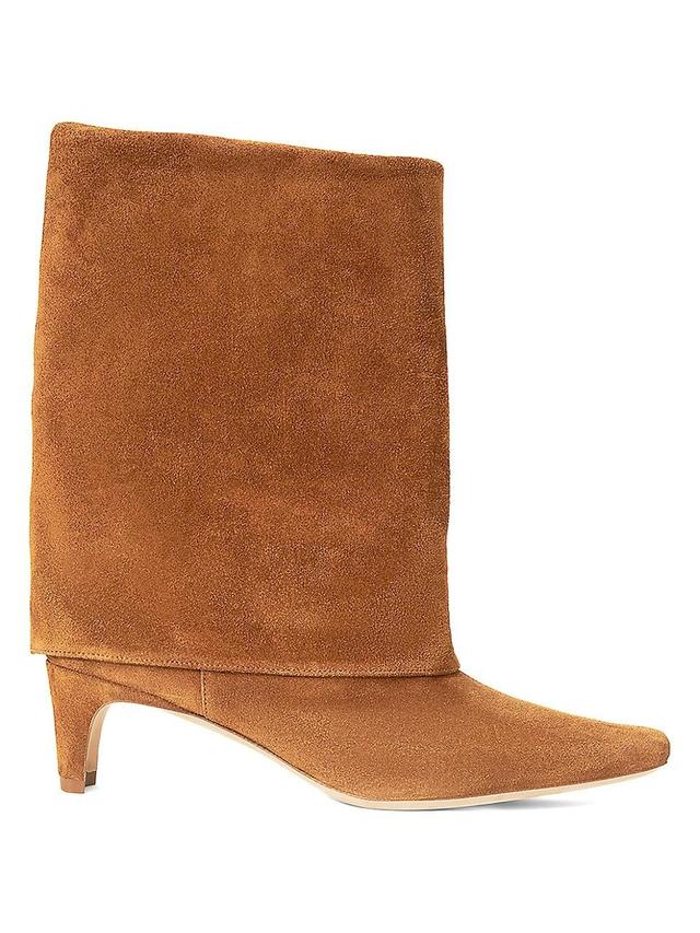 Womens Wally 45MM Suede Foldover Boots Product Image