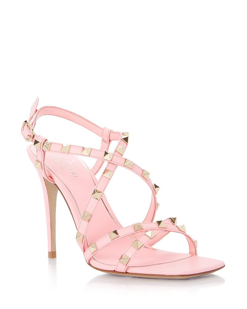 Valentino Garavani Womens Studded Strappy High Heel Sandals Product Image