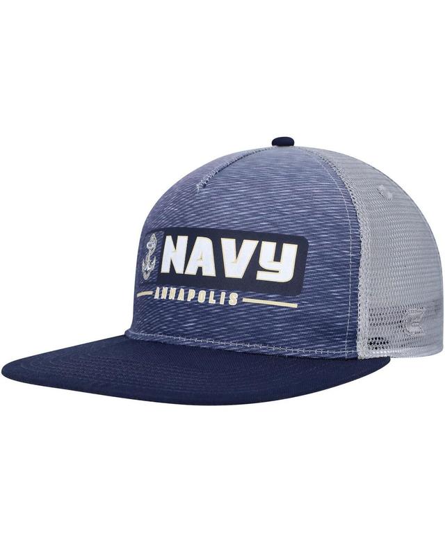 Mens Colosseum /Gray Midshipmen Snapback Hat, Blue Product Image