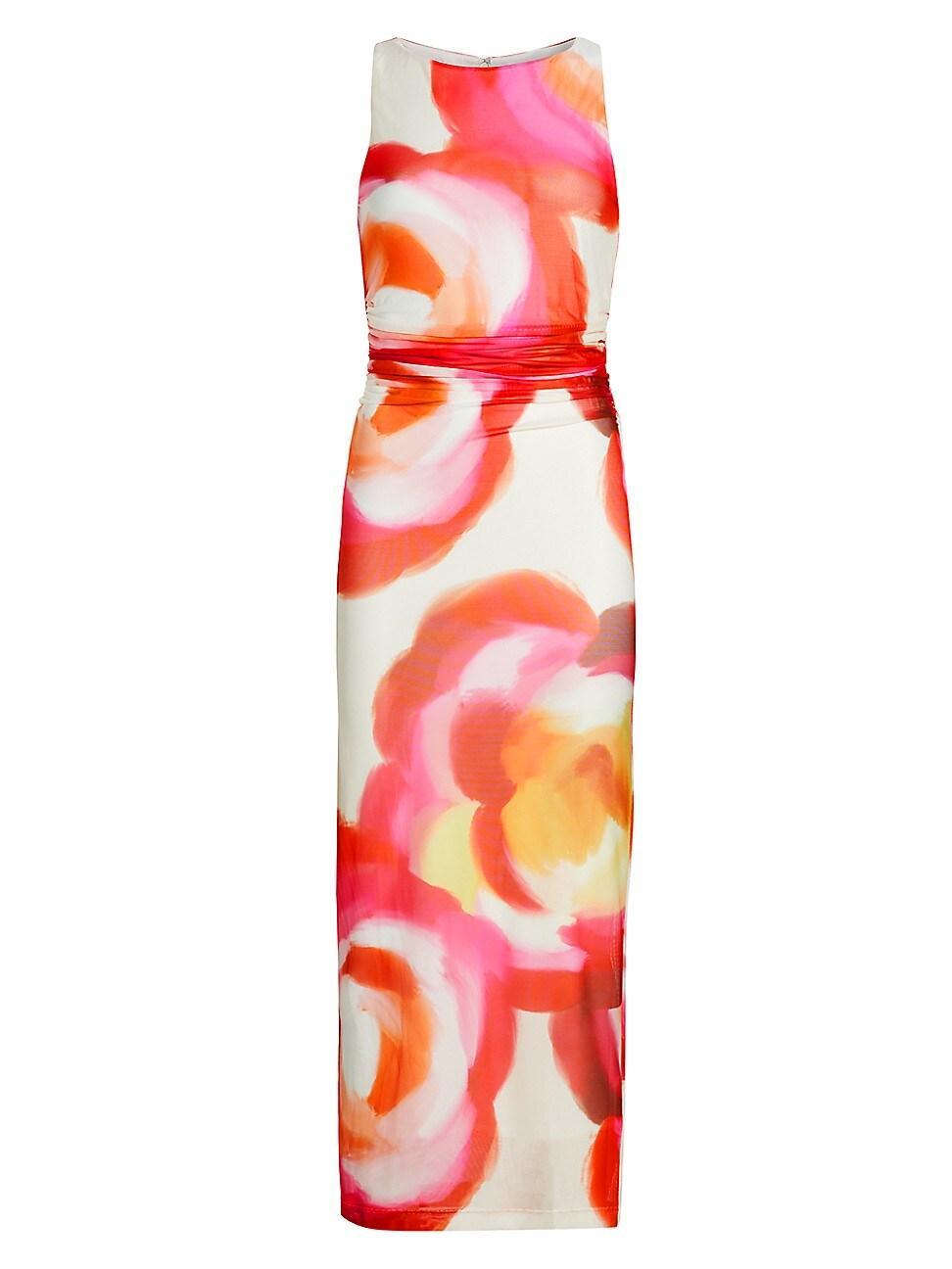 Womens Tiffany Floral Sleeveless Midi-Dress Product Image