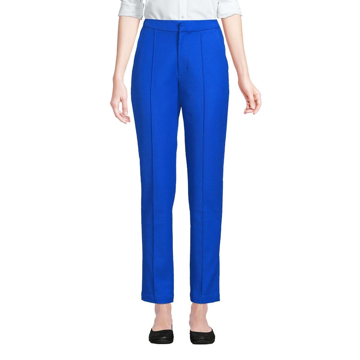 Lands End Womens High Rise Bi Stretch Pintuck Pencil Ankle Pants Product Image