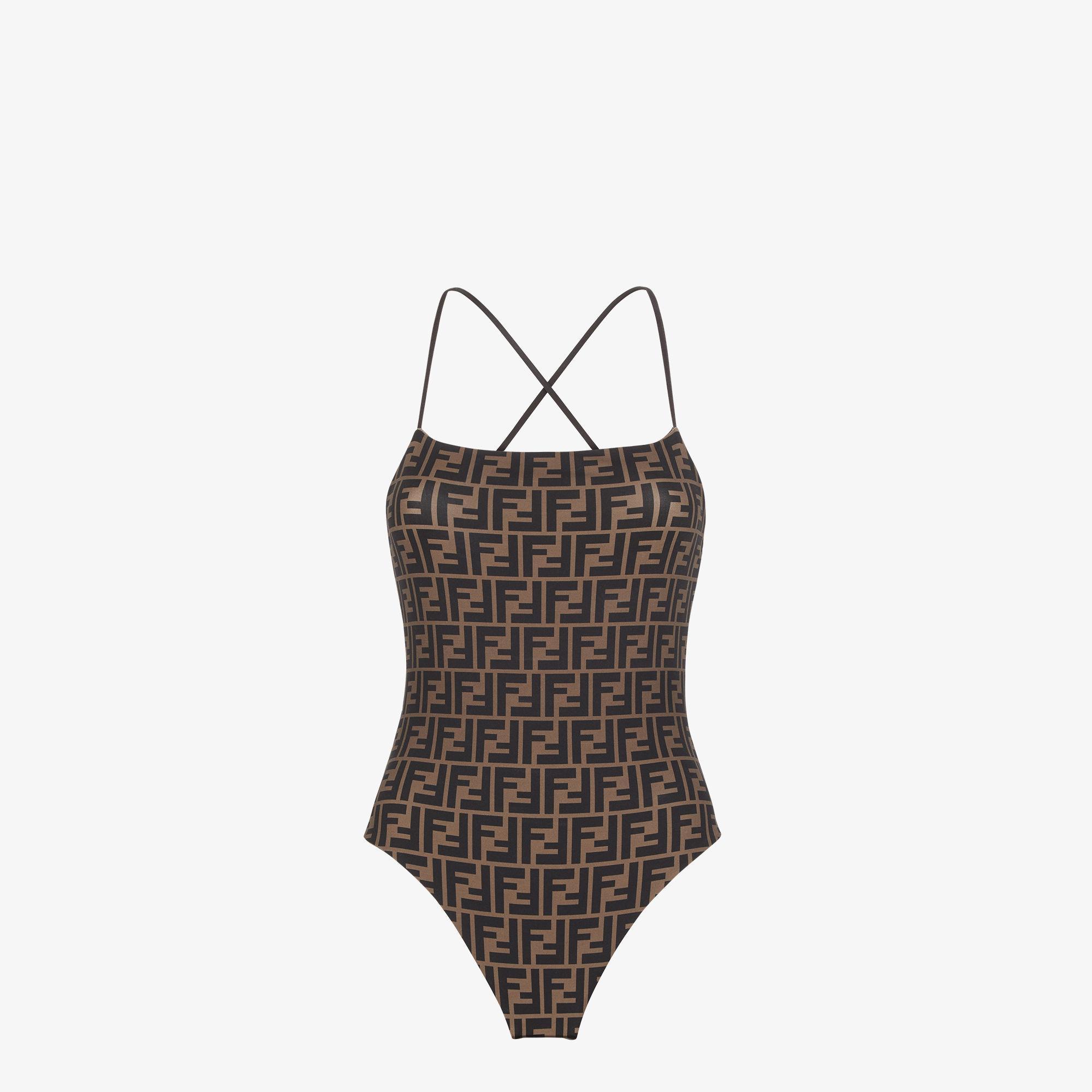 SwimsuitBrown Lycra® reversible swimsuit Product Image