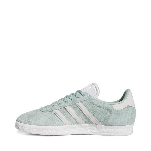 Womens adidas Gazelle Athletic Shoe - Hazy Green / Off White / White Product Image