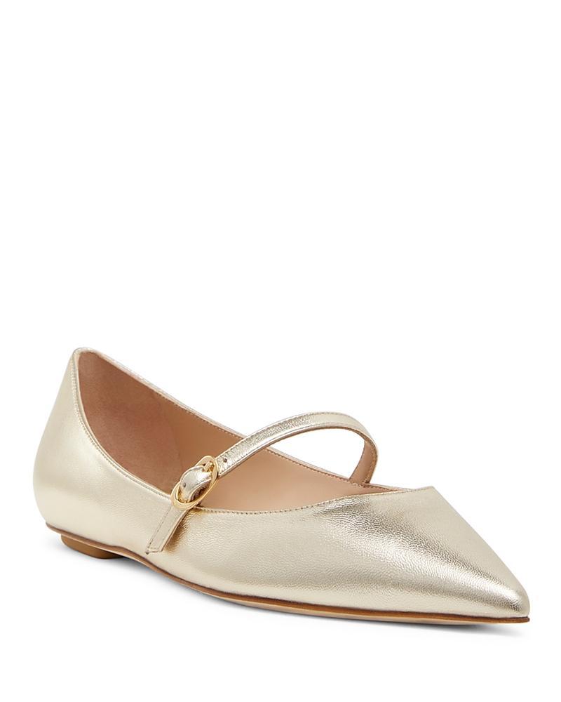 Stuart Weitzman Womens Emilia Pointed Toe Mary Jane Flats product image