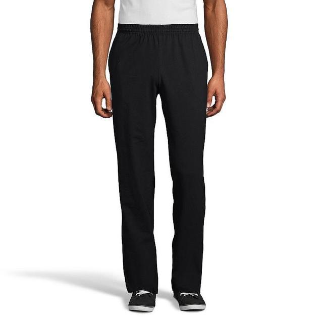 Hanes Essentials Mens Cotton Jersey Pants, 32 Light Steel S Product Image