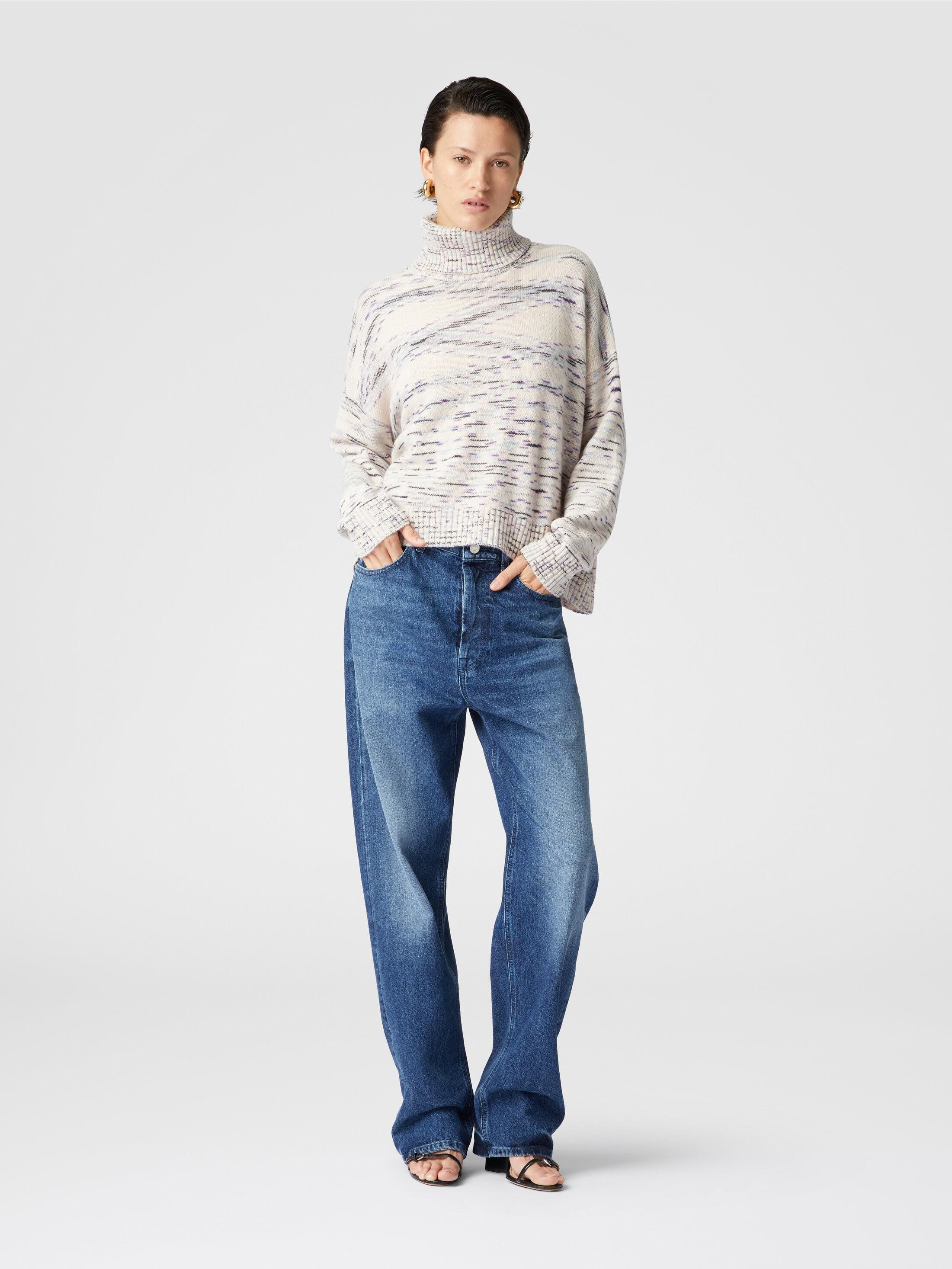 Heathered cashmere turtleneck pullover Product Image