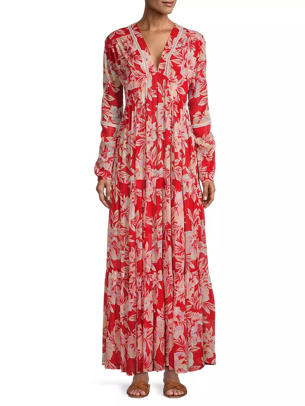 Anya Long-Sleeve Maxi Dress Product Image