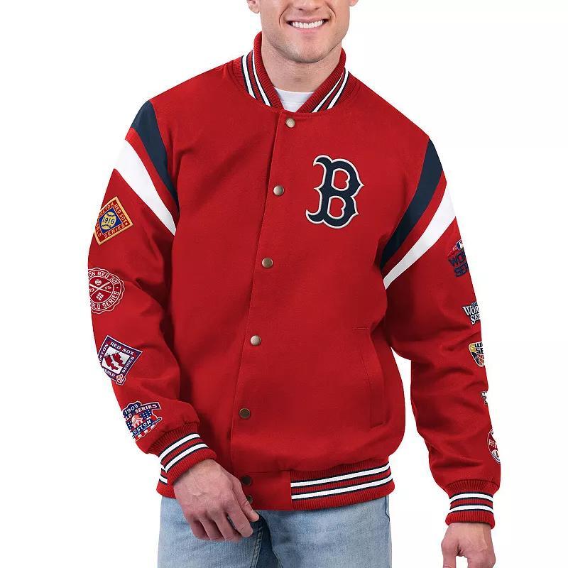 Mens G-III Sports by Carl Banks Boston Sox Quick Full-Snap Varsity Jacket Product Image